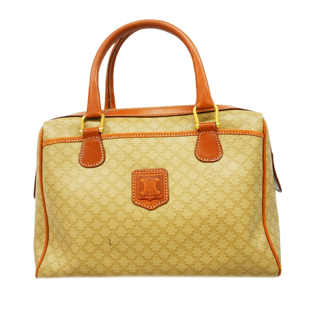 Celine Macadam handbag, beige, women's.